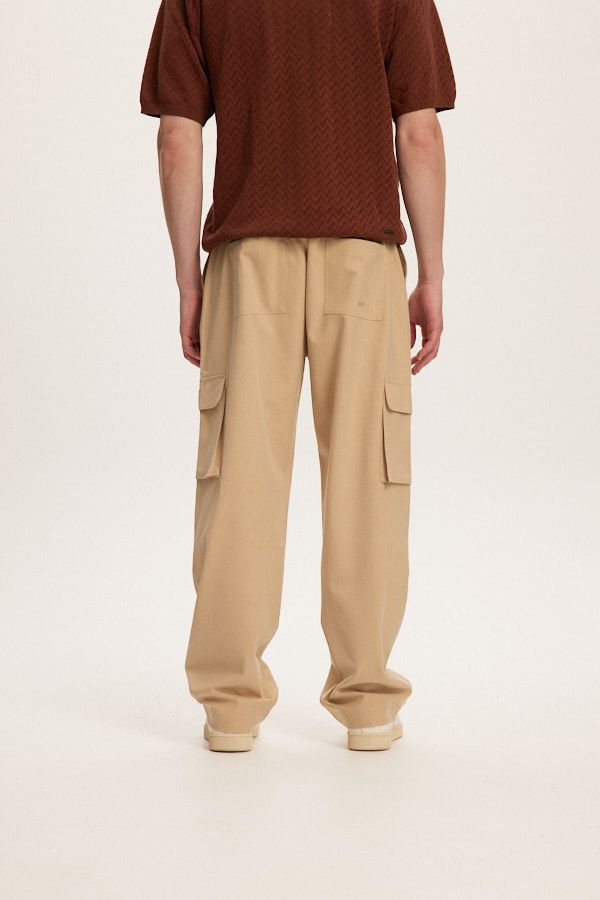 Smart Cargo Pants (Beige)