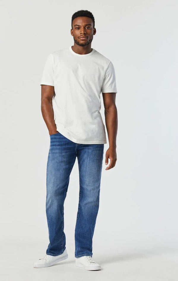 Marcus Slim Straight Leg (Mid Foggy Feather Blue)