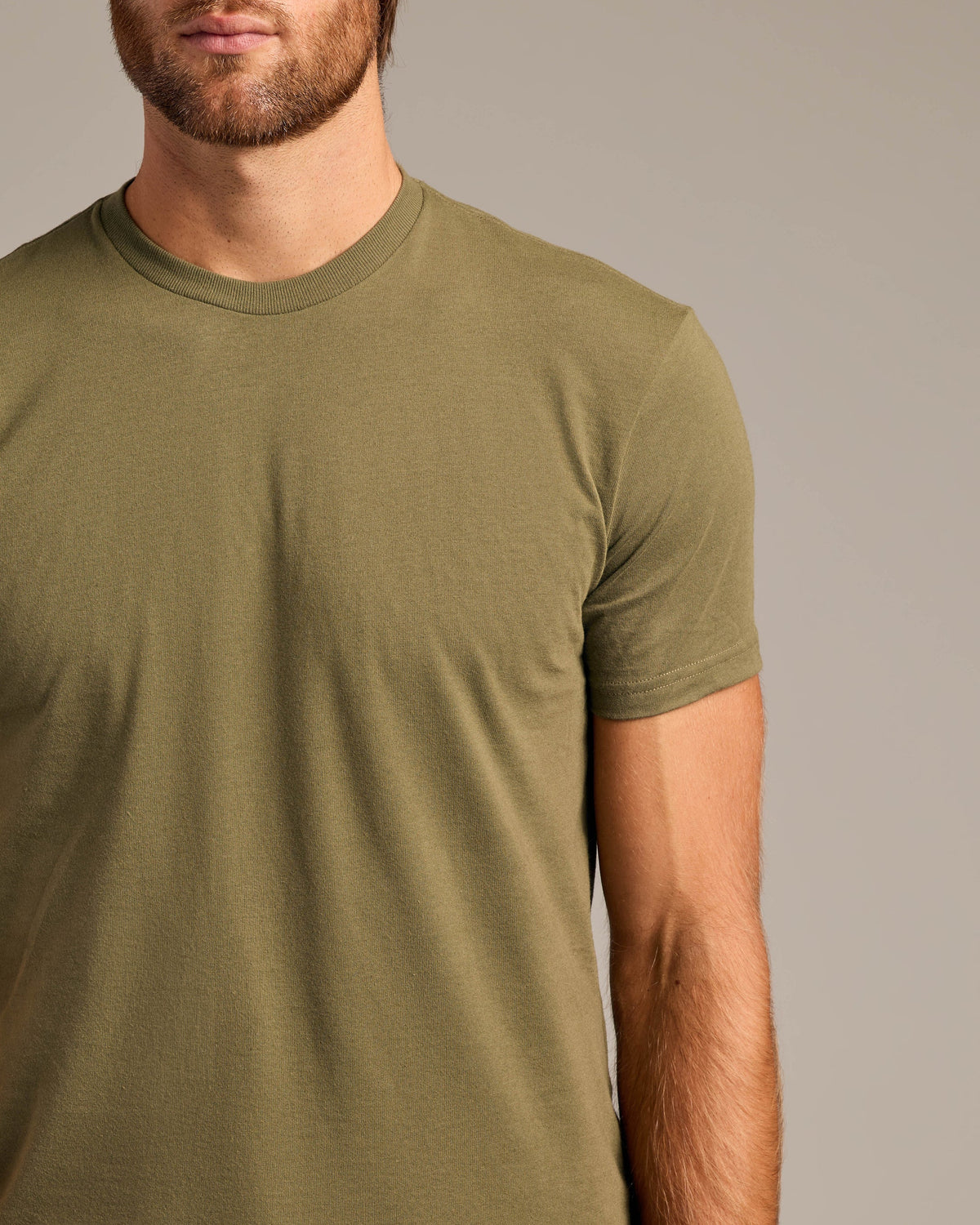 Short Sleeve Crew T-Shirt (Military Green)