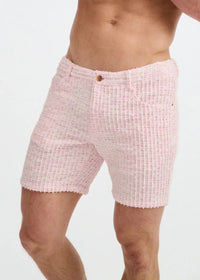 Limited Edition Tweed Jacquard Shorts (Crepe Pink)