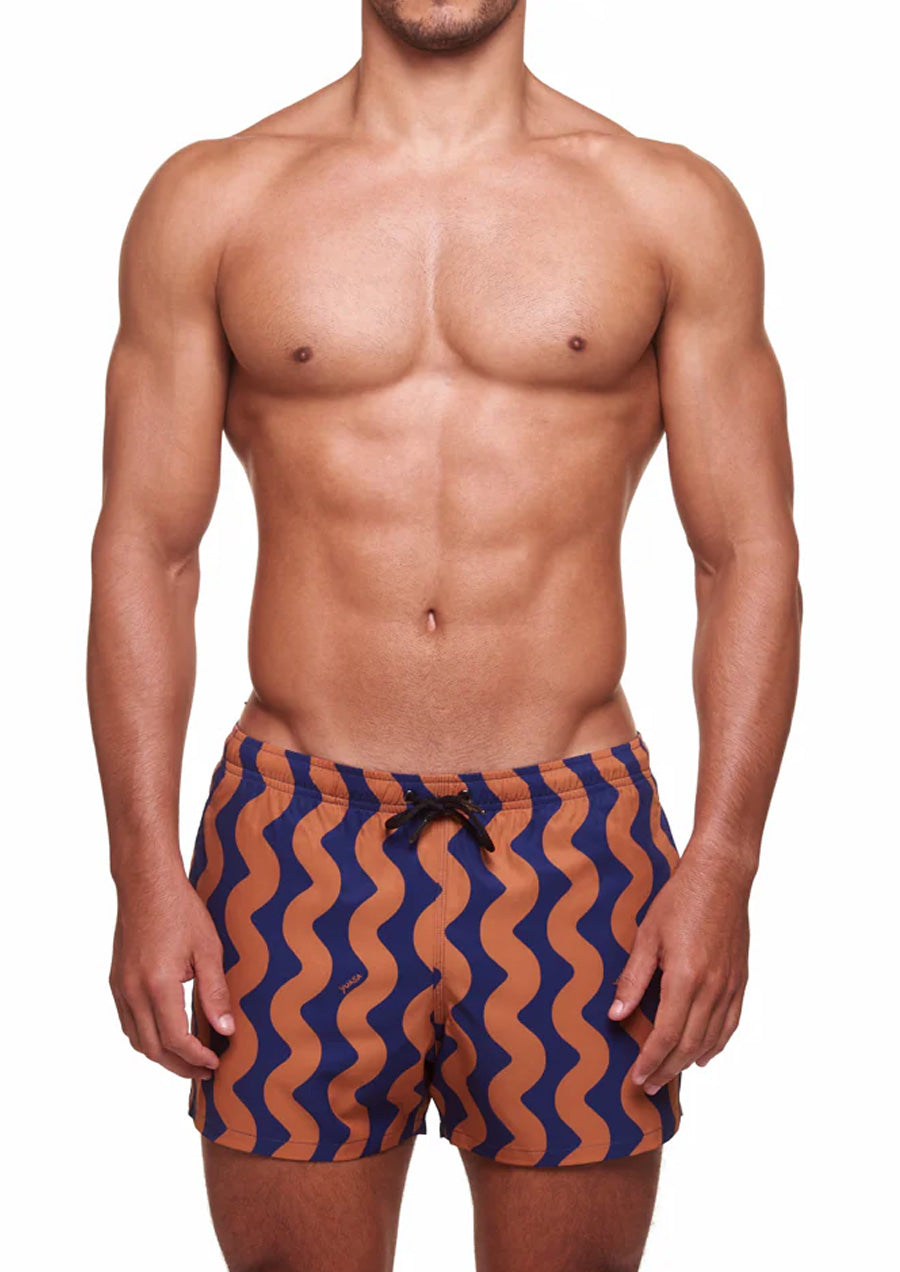 Waveform Swim Short - 3.5" (Brown)