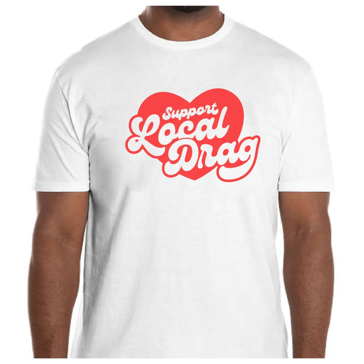 Support Drag Sticker Support Local Drag Tee – Brick & Mortar