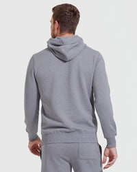 Hooded Pullover Fleece French Terry (Heather Gray)