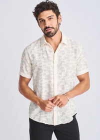 Lightweight Jacquard Shirt (Cream)