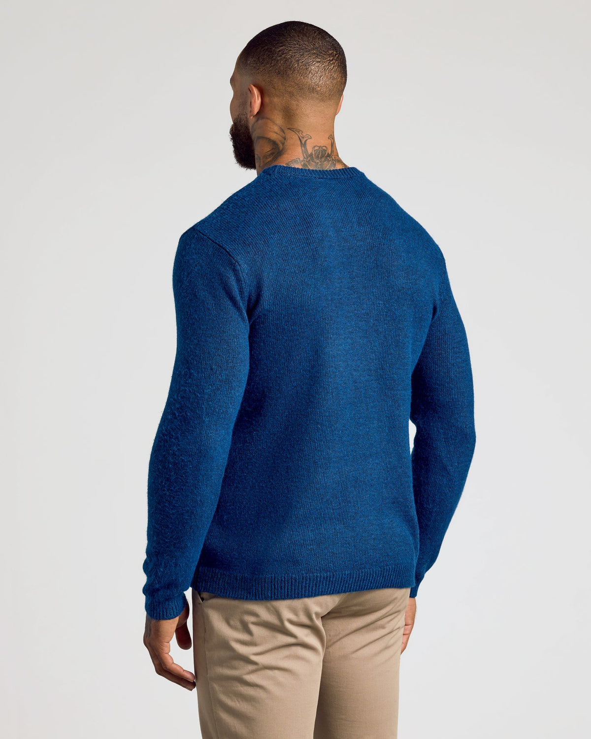 Marled Crew Neck Sweater (Heather Fiord)