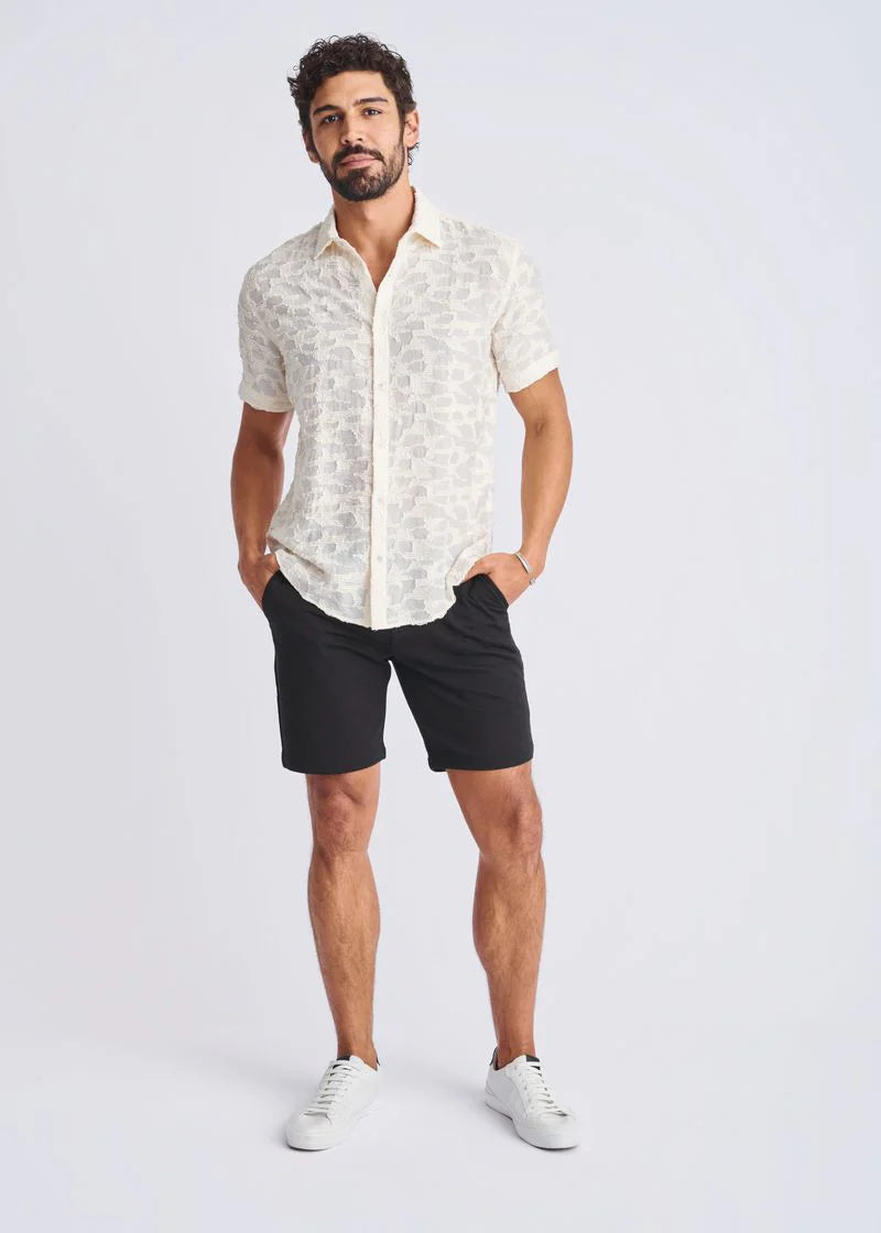 Lightweight Jacquard Shirt (Cream)