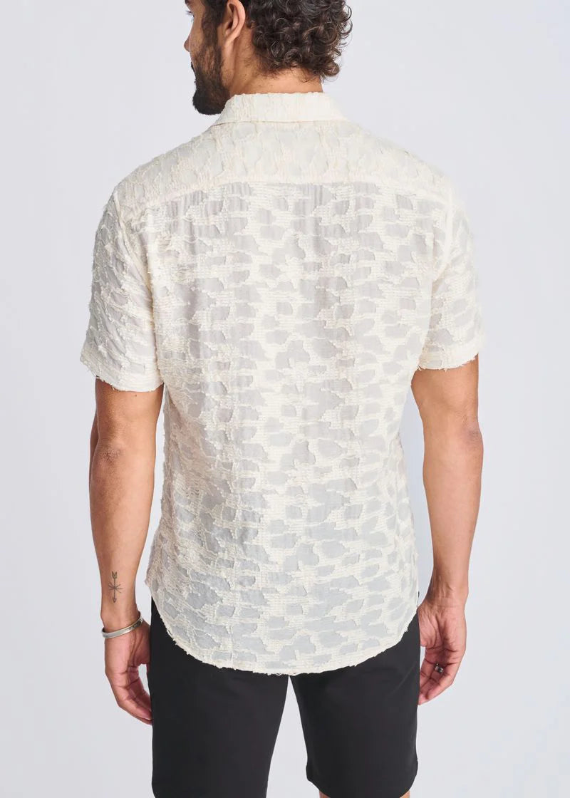 Lightweight Jacquard Shirt (Cream)