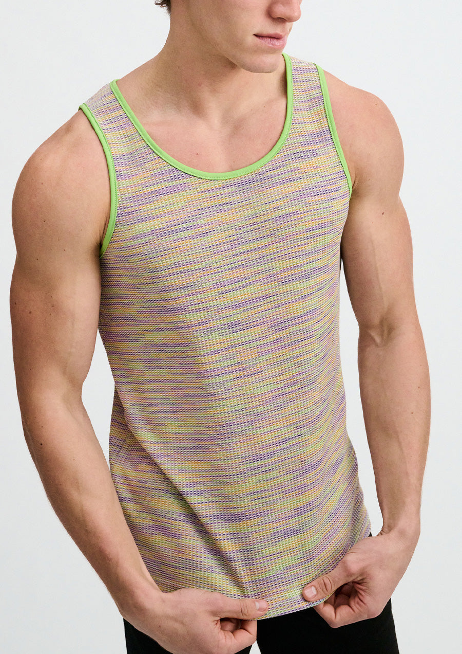 Textured Knit Tank (Grass)