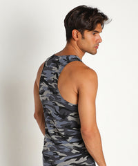 French Terry Tank (Camo Blue)