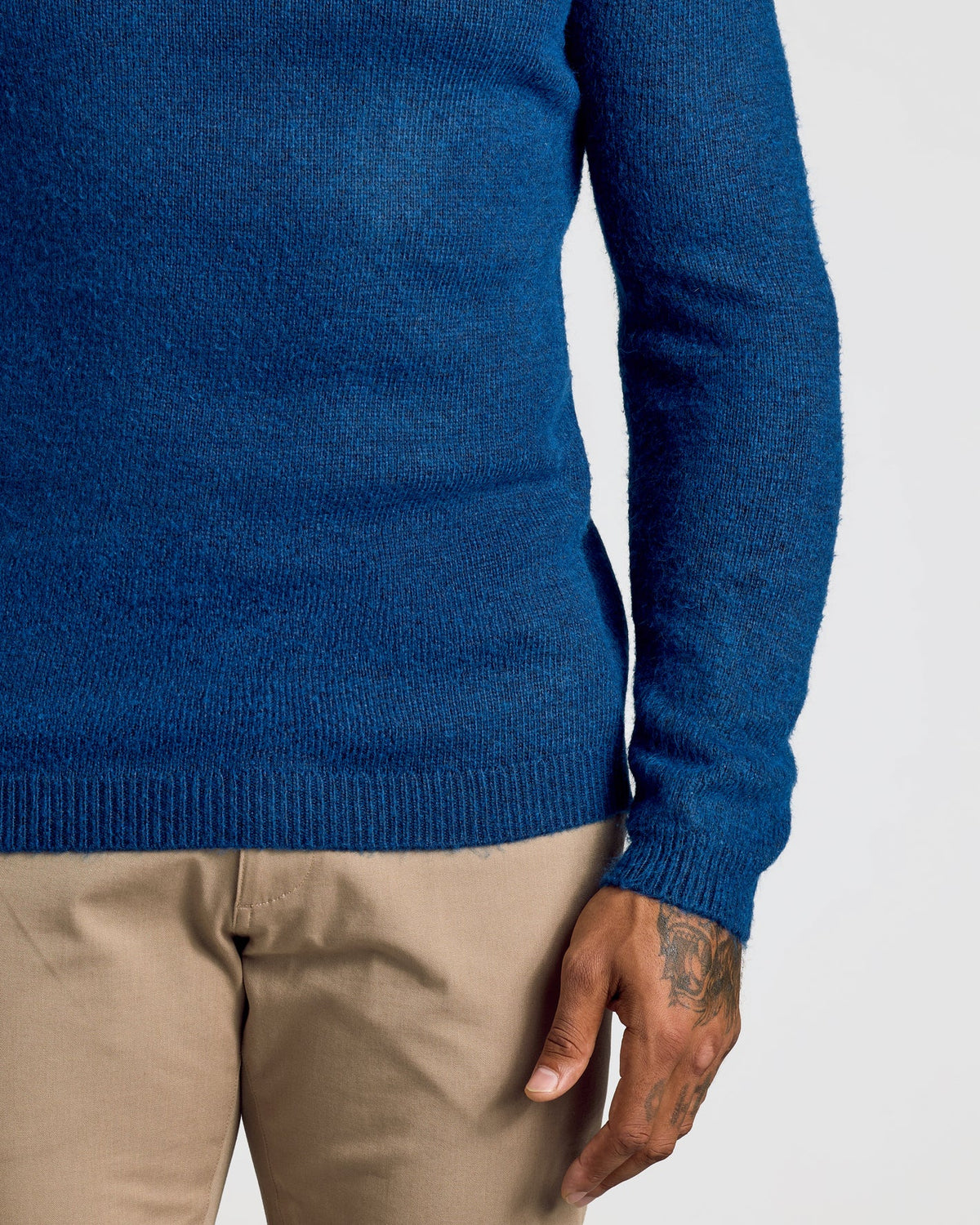 Marled Crew Neck Sweater (Heather Fiord)