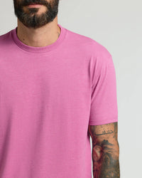 Short Sleeve Crew T-Shirt (Heather Magenta)