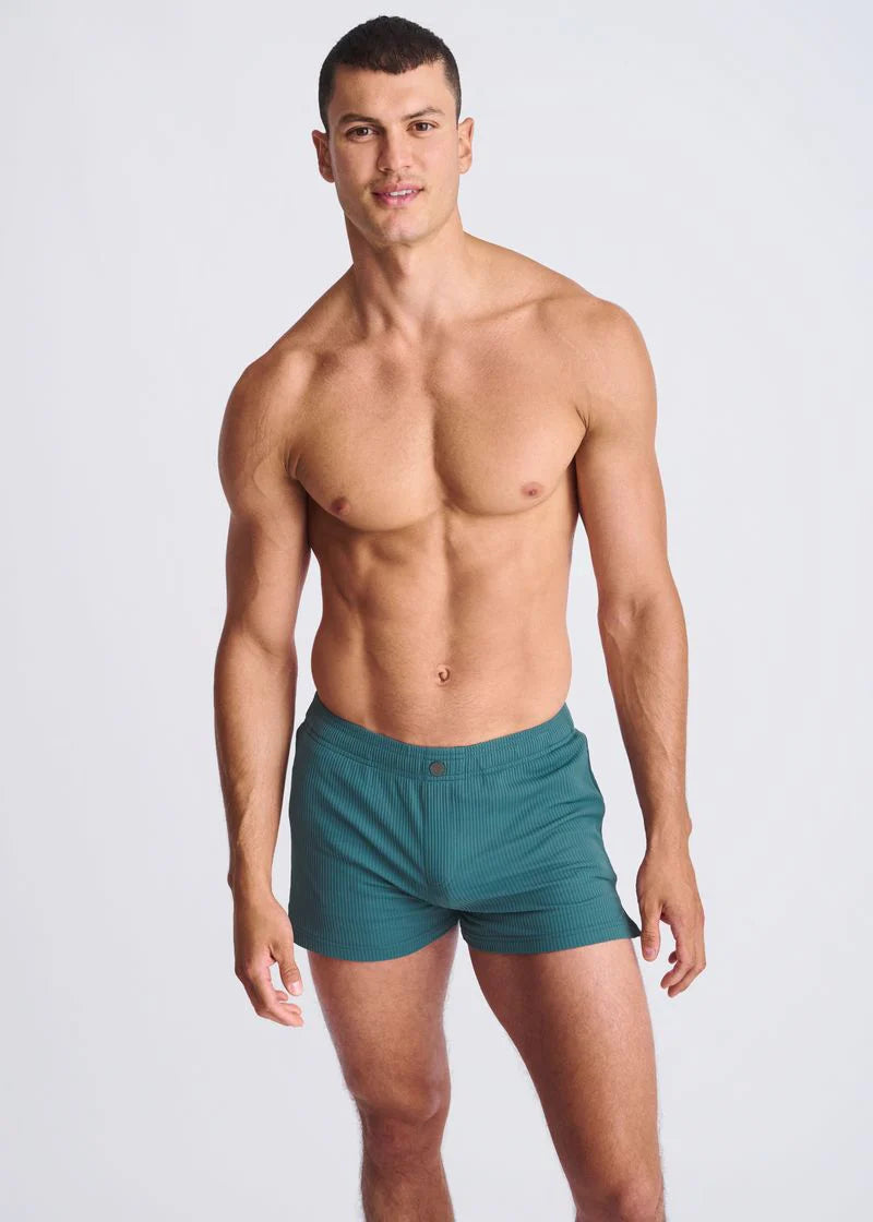 Seersucker Swim Shorts (Viridian)
