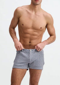 3" Textured Jacquard Knit Shorts (Blue)