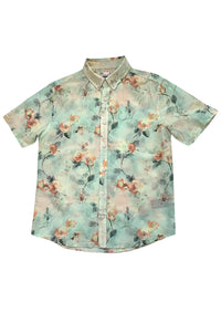 Watercolor Floral Silk Blend Shirt