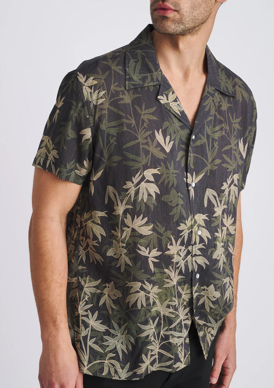 Modal Border Shirt (Khaki/Ranger Fauna)