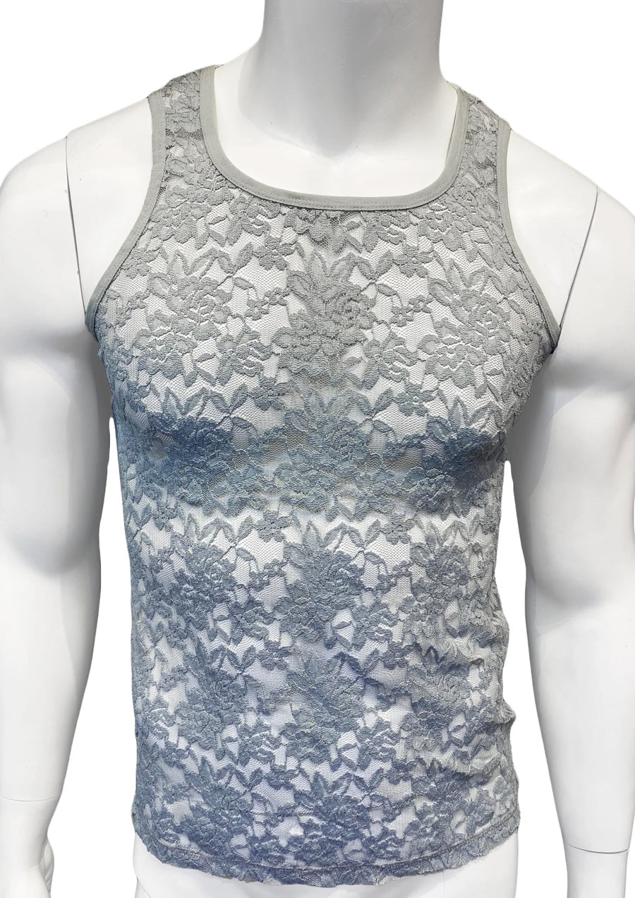 Lace Tank Top (Grey)