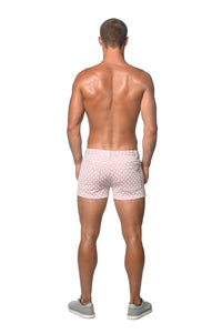 3" Stretch Jacquard Shorts (Blush Mosaic)