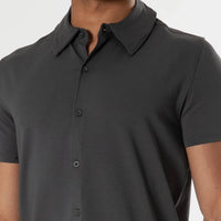 Short Sleeve Button Up Shirt (Carbon)