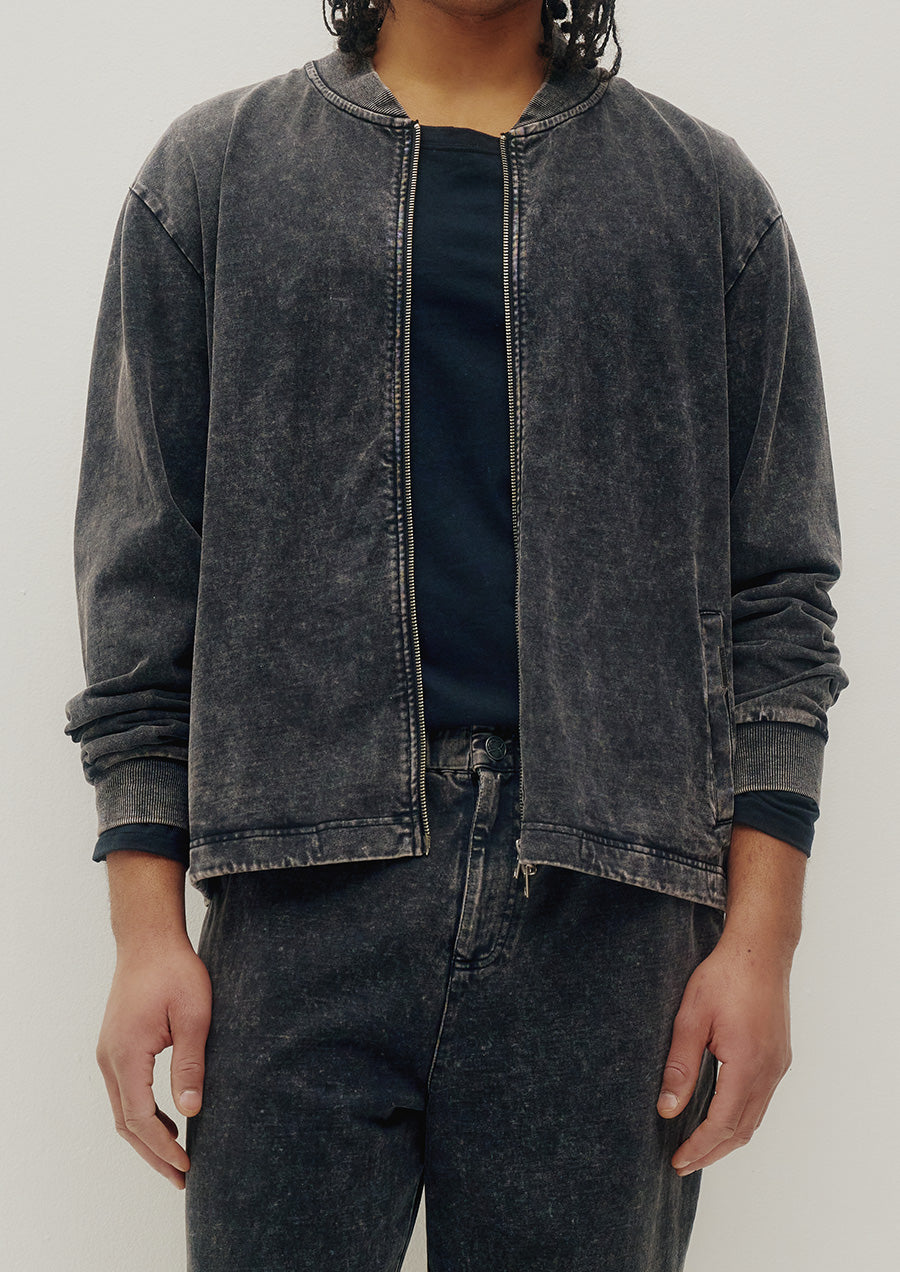 Jersey Bomber Sweatshirt (Fade Black)