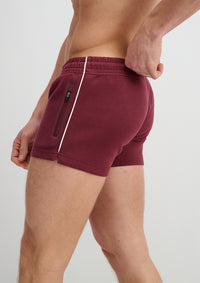 3.5" Retro Knit Gym Shorts (Wine)