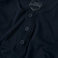 Long Sleeve Henley (Navy)