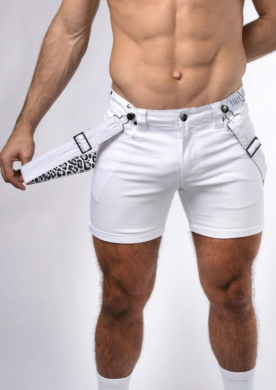 Wade White Leopard Short