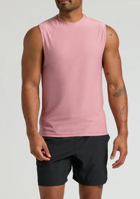 Sleeveless Active Muscle Tee (Quartz Rose)