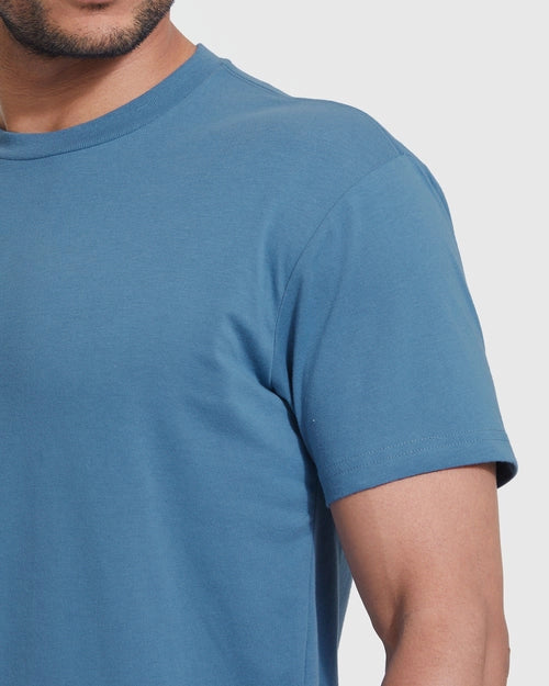 Short Sleeve Crew T-Shirt (Indigo)