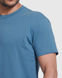 Short Sleeve Crew T-Shirt (Indigo)