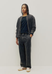 Jersey Bomber Sweatshirt (Fade Black)
