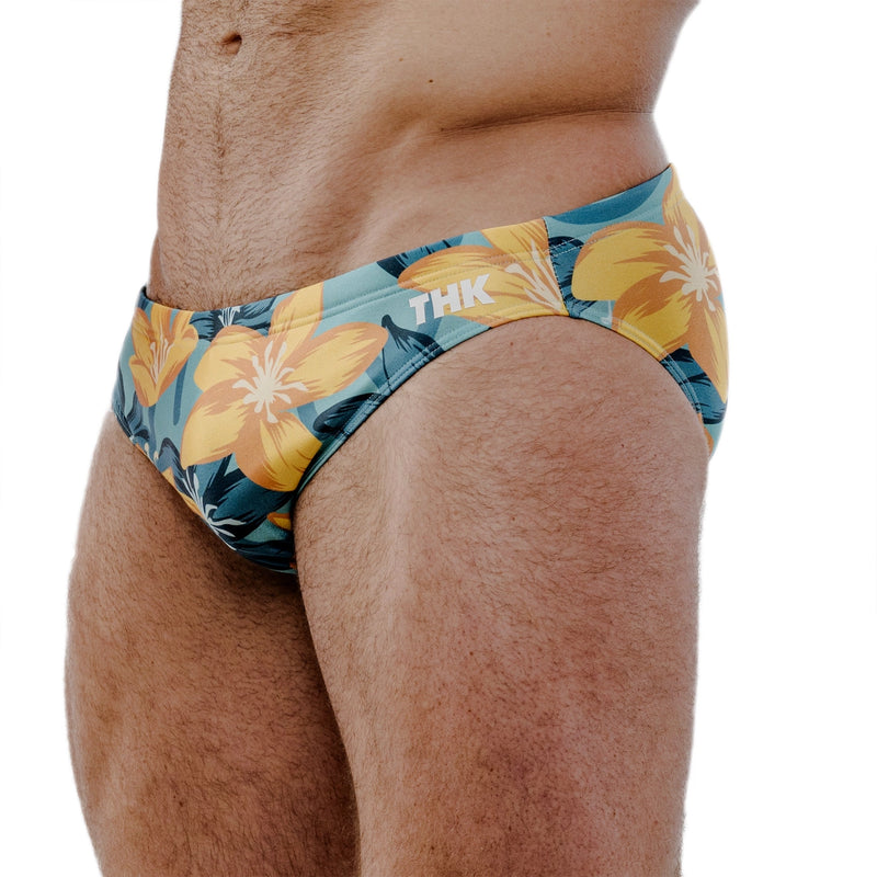 Hibiscus Yellow Swim Brief