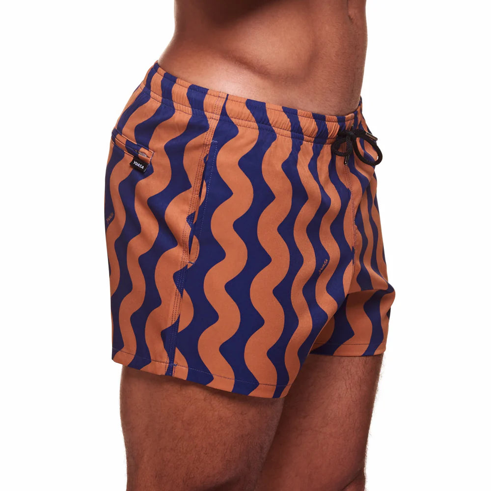 Waveform Swim Short - 3.5" (Brown)