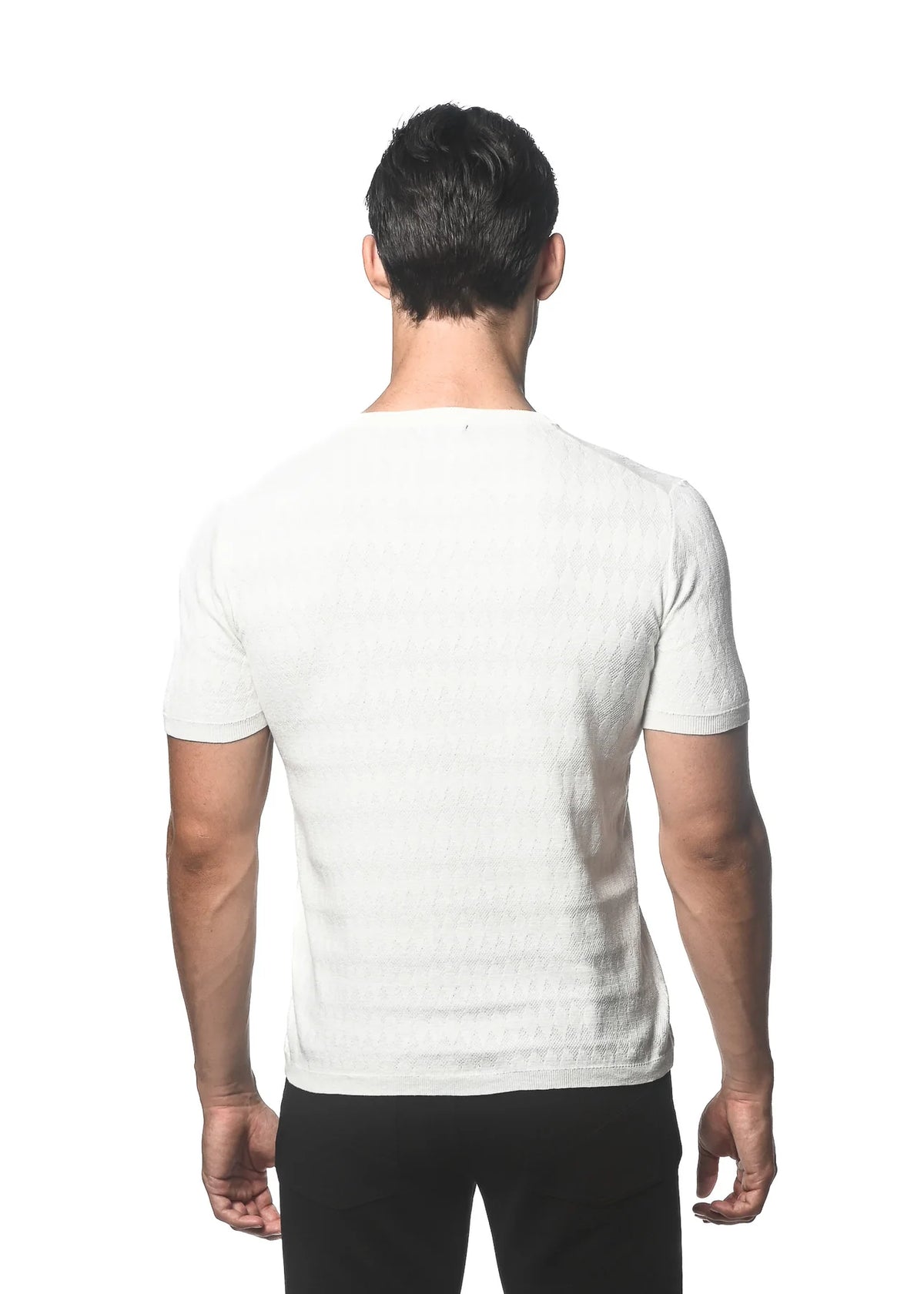 Textured Knitted Tee (Off White)