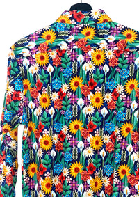 Flower Forest Long Sleeve Shirt (Navy)