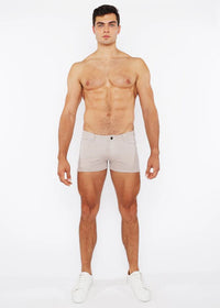 3" Two-Tone Melange Knit Short (Burnt Biscuit)