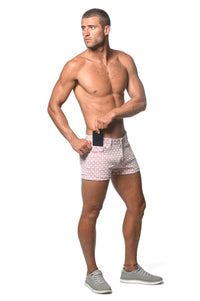 3" Stretch Jacquard Shorts (Blush Mosaic)