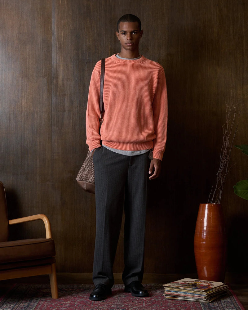Vintage Knit Crew (Peach)
