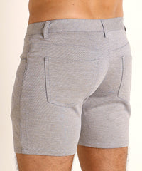 Stretch Knit Shorts (5" inseam) (Dove Grey)