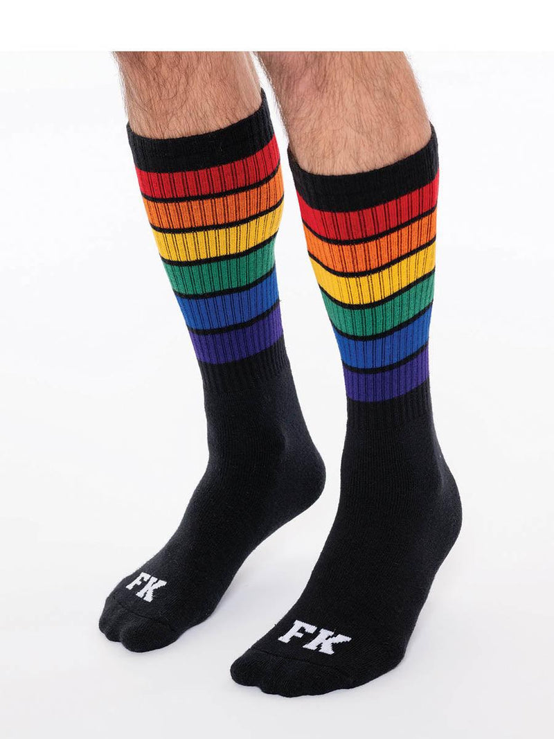 Rainbow High Calf Sock