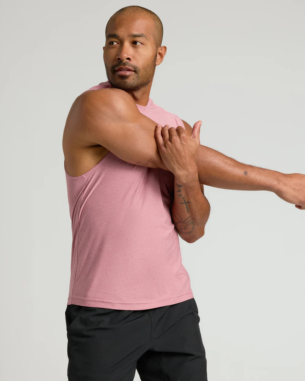 Sleeveless Active Muscle Tee (Quartz Rose)