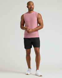 Sleeveless Active Muscle Tee (Quartz Rose)