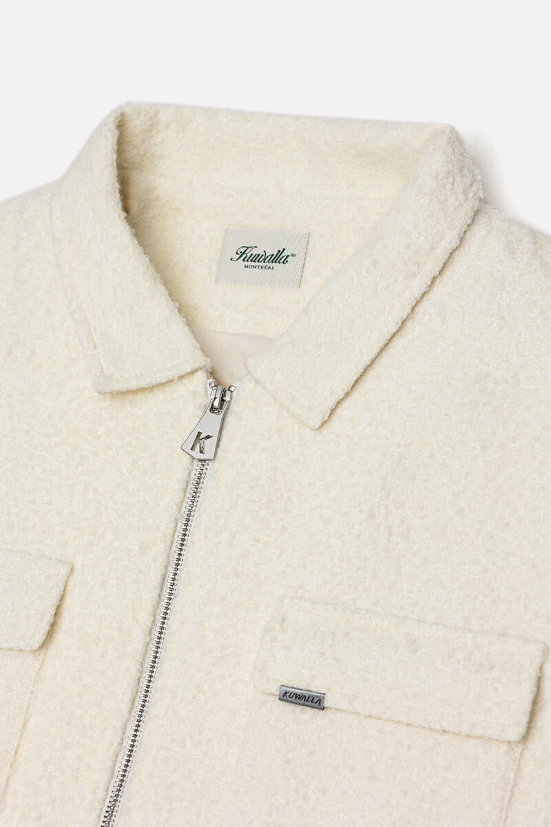 Plush Pocket Shacket (Cream)