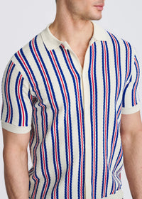 Silk/Tencel Button Front Shirt (Off-White)