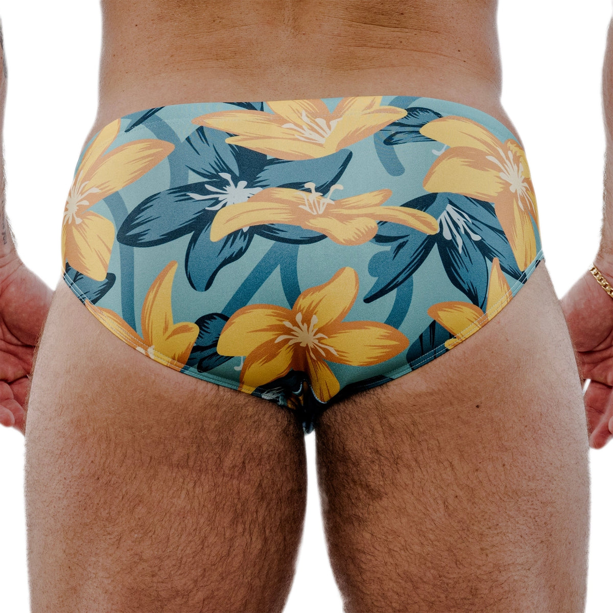 Hibiscus Yellow Swim Brief