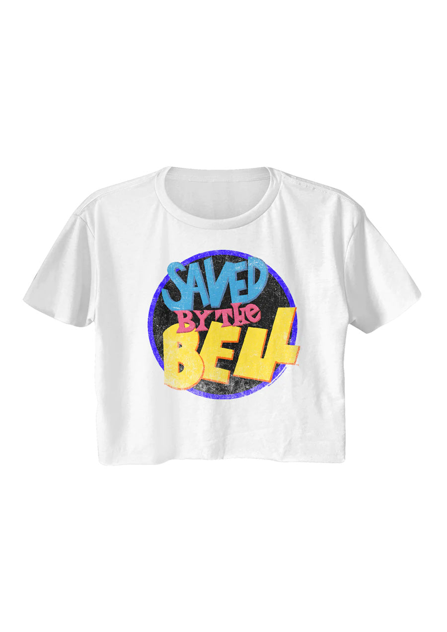 Saved by the Bell Crop Tee (White)