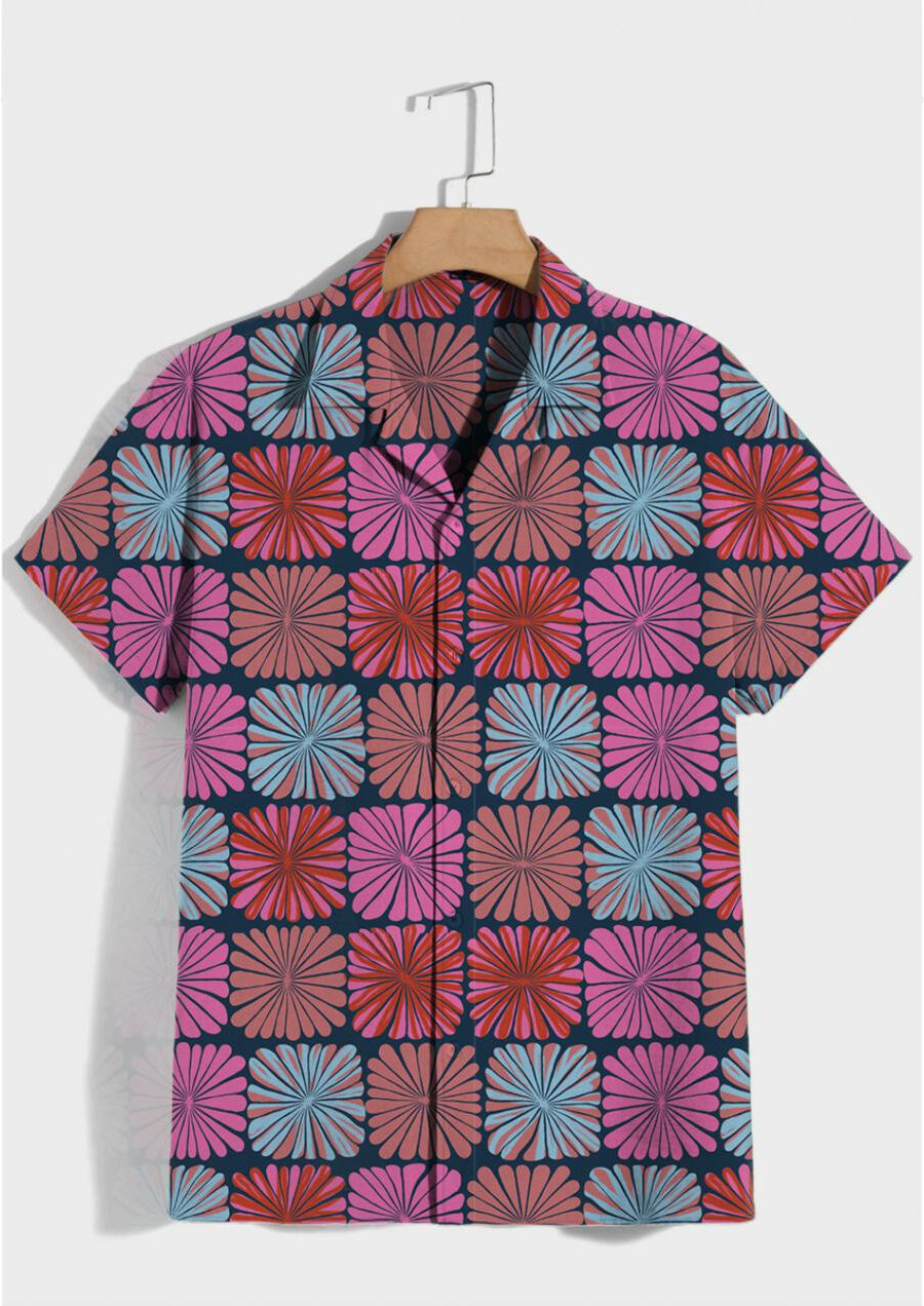 Resort Shirt - Sun Spots (Cherry)