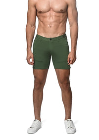 Stretch Knit Shorts (5" inseam) (Sprout)