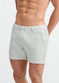 Textured Knit Chino Shorts (Stream)