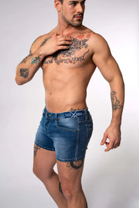 Ceetee 4" Denim Short (Sky)