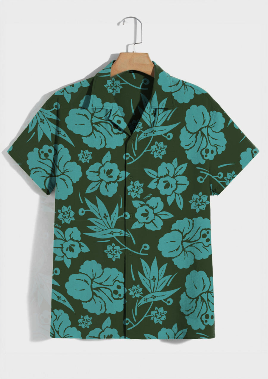 Resort Shirt - Island Flower (Douglas Fir)